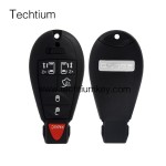 with DODGE LOGO 5+1 button remote key shell for Chrysler/Dodge/Jeep